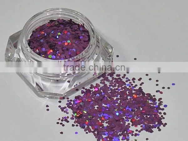 PET.040 Inch Laser Pink Solvent Resistance UV Resistance Glitter Powder