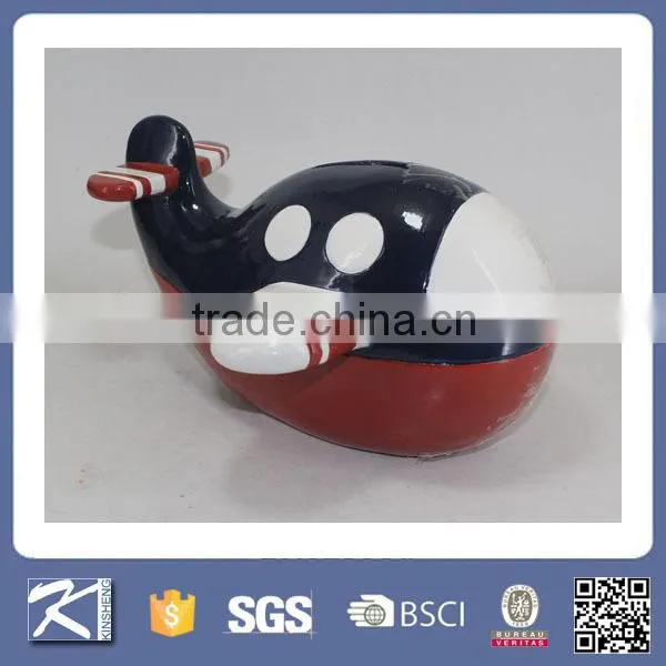 Resin baby favor personalized airplane money box