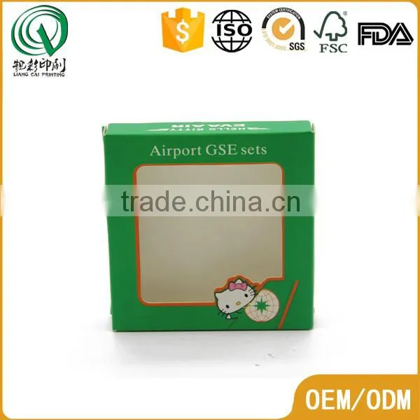Green Full Color Printing Cute Small PVC Window Clothes Storage Box Baby Clothes Packaging Box Supplier's Choice photo-5
