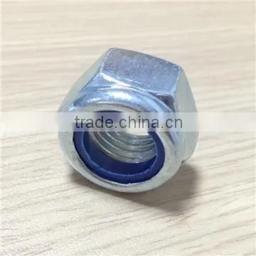 DIN985 zinc nylock nut insert