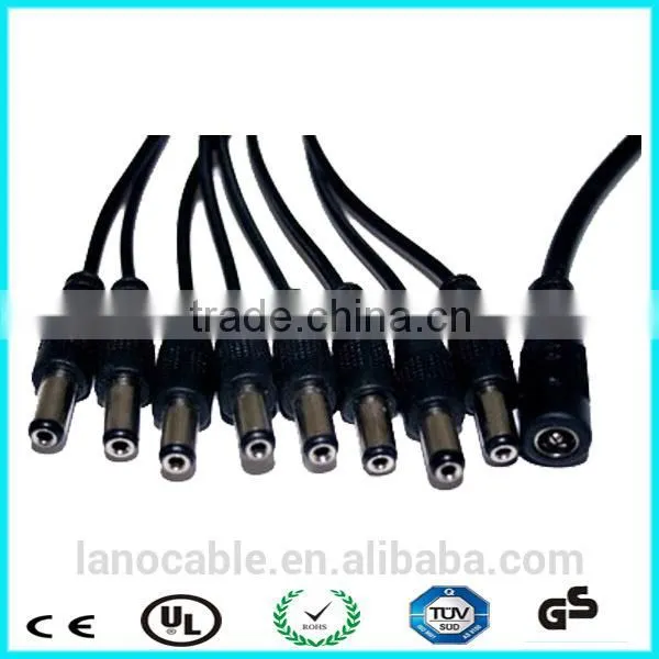 China Supplier 12v 2.1mm 8 Way Splitter dc Power Cable photo-2