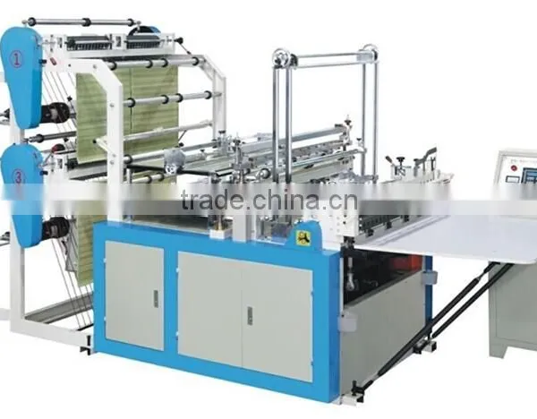 Four Line Bottom sealing flat shopping bag making machine(LDF-8004)