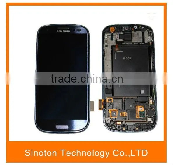 Original LCD+touch+panel Frame Complete for Samsung S3 III