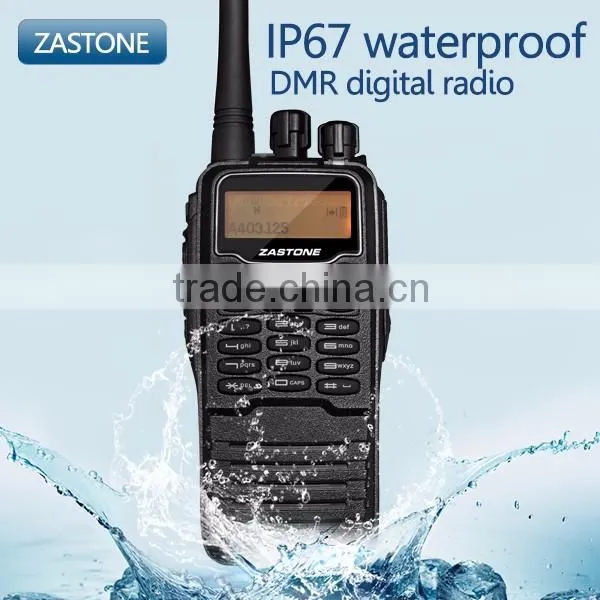 Two Way Radio ZASTONE DMR Digital Radio DP880 Walkie Talkie Compatible With MOTOTRBO Free Headset