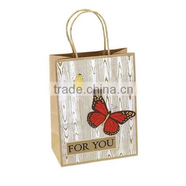 Promotional Printed Kraft Paper Bags for Grocery Store photo-3