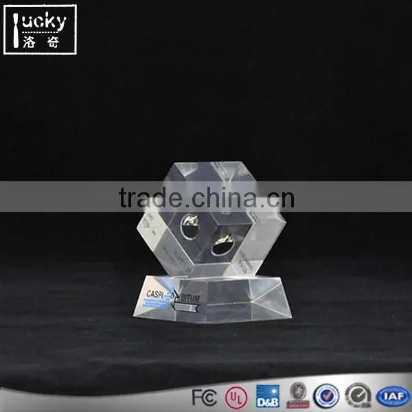 Embedded Acrylic Display,Clear Oil Paperweight,Crystal Oil Stands photo-4