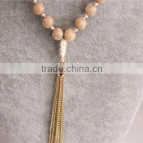Hot Selling Fashion Design Acrylic Beads Necklace Women Necklace Jewerly photo-4