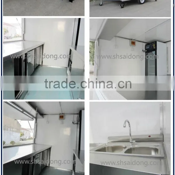 Most Favorable Price Mobile Street Fast Food Van-Catering Van Truck With Wheels photo-6