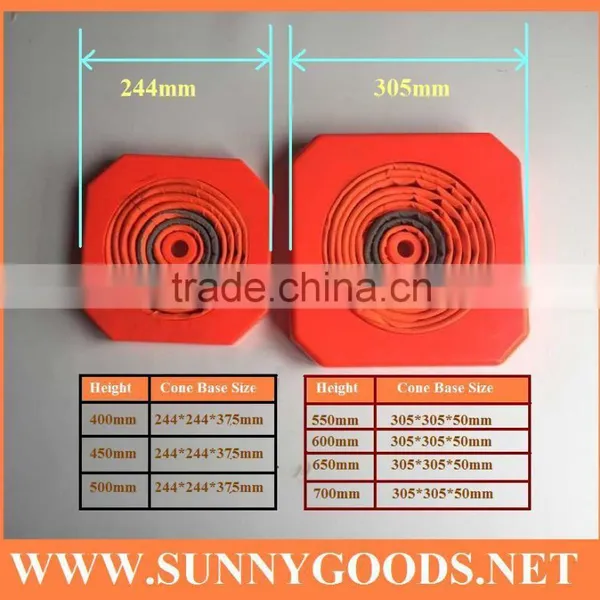 Height 700mm Retractable Glow in the Dark Traffic Cone photo-2