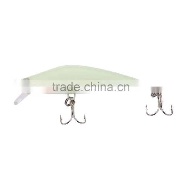 3D Luminous Night Bait Minnow Lure Hard Bait Lure Fish Hook 82mm 8g Artificial Fishing Tackle Accessory With Two Triangle Hooks photo-3