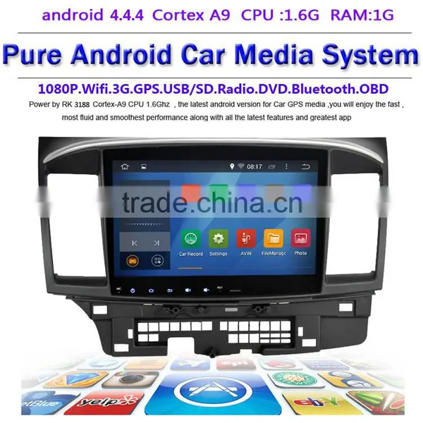 10.2 Inch Android 4.4.4 Stereo for Mitsubishi Lancer GPS 1024*600 1.6G CPU Radio Headunit Free Map GPS Navi Browser Navi 335USD photo-2