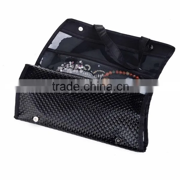 2016 Promotional Wholesale Traving Hanging PU Luxury Jewelry Bag Customized photo-2