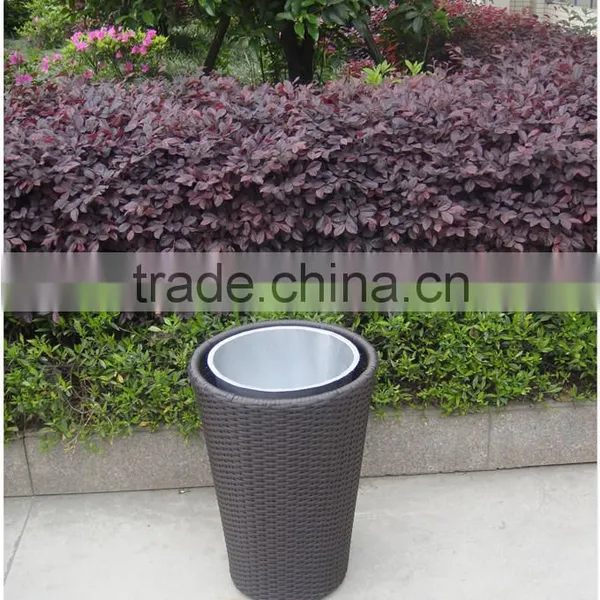 Handmade Rattan Garden Flower Pot photo-6