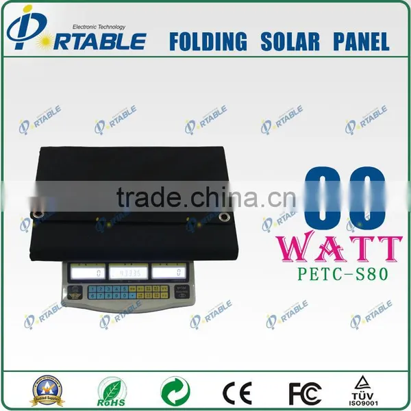 80W Foldable Solar Panel for All Kinds of Laptop photo-3