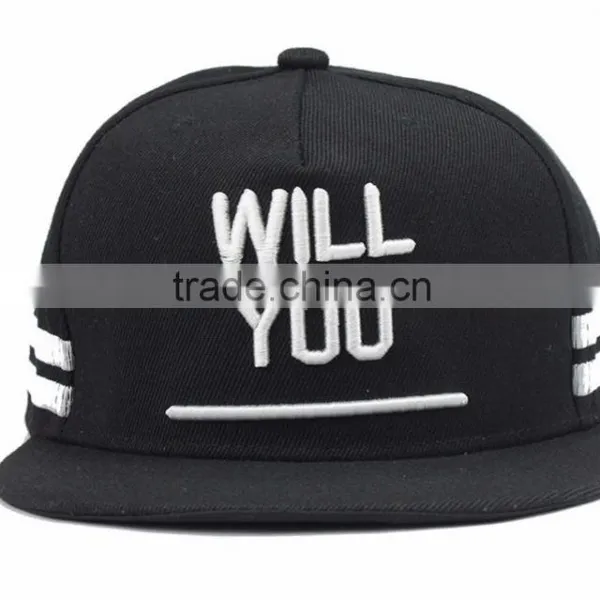 Flat Brim Hats With Printing Snapback Caps Hot Sale Hip Hop Cap photo-2