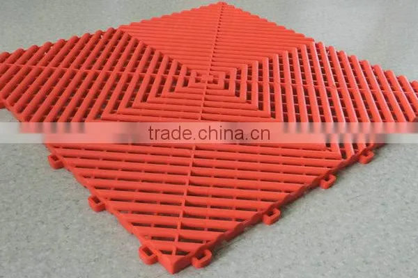 OEM Heat Insulation Well Drained Antiskidding PP Garage Floor Mat photo-2