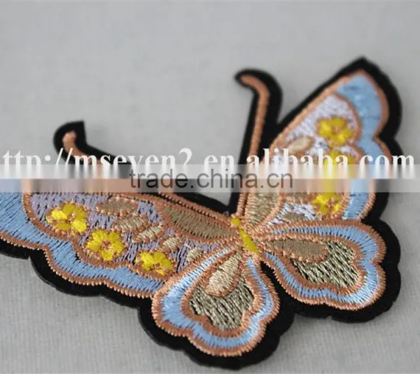 Hot Design Colorful Small Butterfly Valve Appliques Knitting Patch Accessories Embroidery photo-4