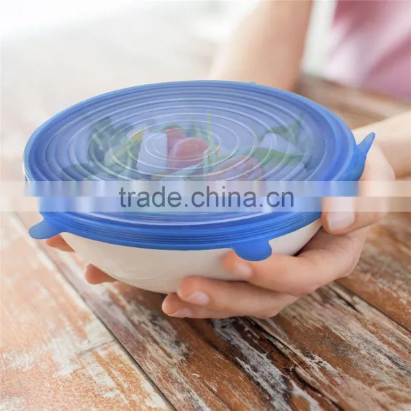 Good Quality Super Stretch Universal Silicone Lid Cover Sets Fleible Silicone Lid photo-3