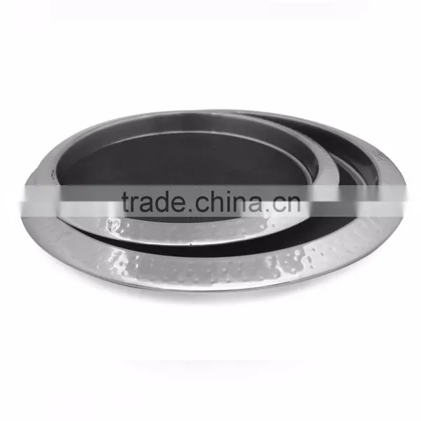 2016 Latest Stocked Stainless Steel Serving Tray With Anti Slip Silicon Mat photo-3