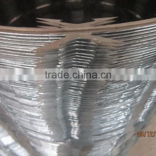 Dia 500mm Double Concertina Razor Barbed Wire Cross Razor Concertina Razor Barbed Wire(2.0-2.5mm) photo-5