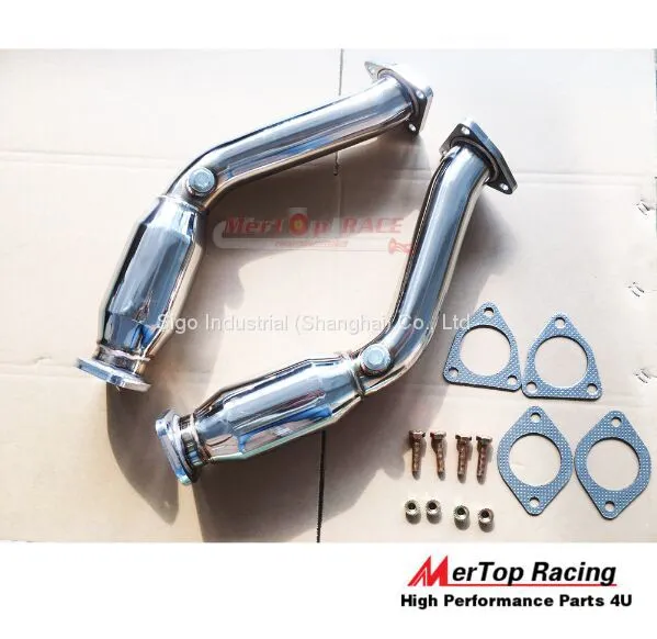 MerTop Exhaust Cat Delete Test Down Pipe Fits 03 04 05 06 N**an 350Z VQG35 photo-3