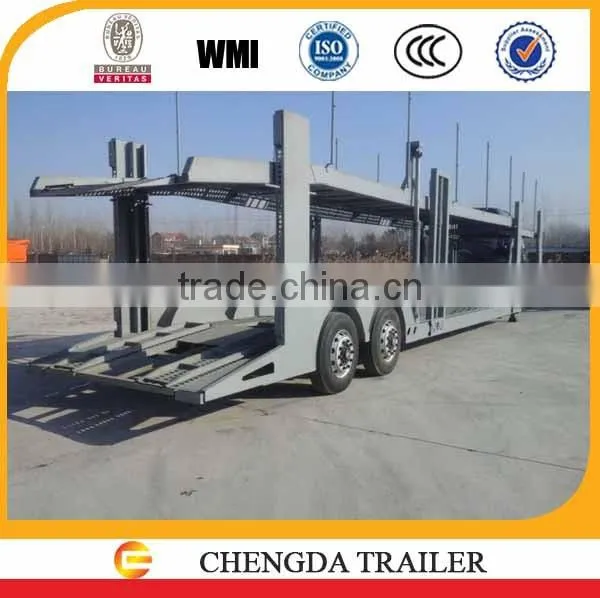 Manufacturer 2 Axles Car Carrier Semi Trailer photo-2