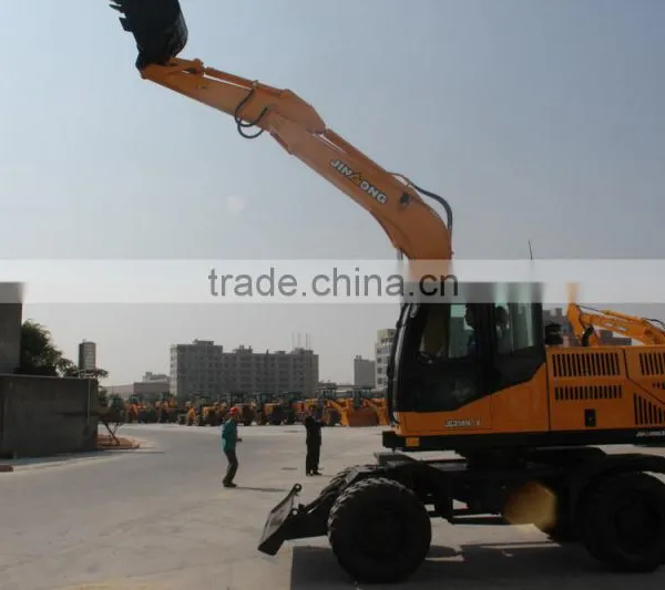 China New Hydraulic Excavator 9 Ton JGM909L Wheel Excavator for Sale photo-2