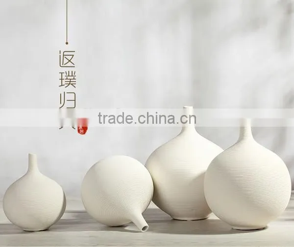 Modern Decoration White Ceramic & Porcelain Vases photo-2