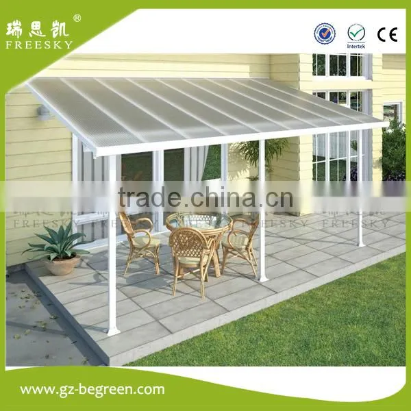 Outdoor Easy Fixed Solid Polycarbonate Gazebo Shed for Balcony Terrace photo-2