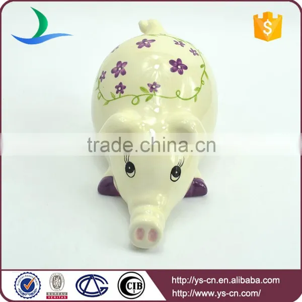 Beige Pig Hand Painted Ceramic Home Decoration Accessories photo-3