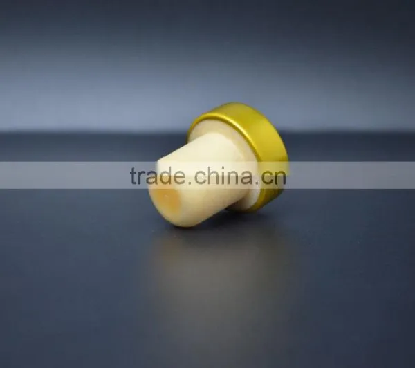 Gold Aluminium Cap With Synthestic Cork for Glass Bottle T-shape Cork photo-2