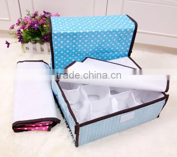 N492 Household Non Woven Box Foldable 12 Grid Storage Box photo-3