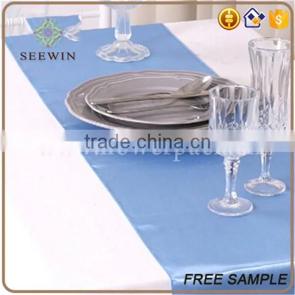 Chinese Wholesale Style Satin Sheer Table Runner photo-2