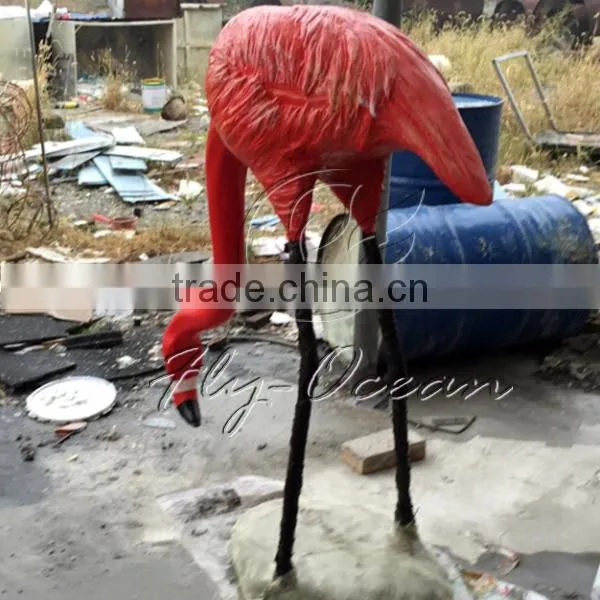 FO-FS08 Fiberglass Darden Decorative Flamingo Sculpture photo-2