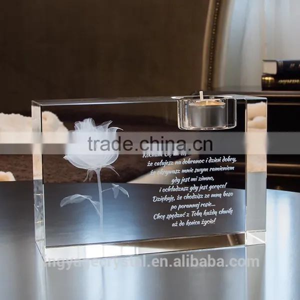 Grogeous Crystal Candle Holders for Home Decoration photo-4