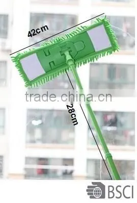 BSCI Microfiber Chenille Mop for Flat Floor Cleaning,china Microfiber Wiper photo-3