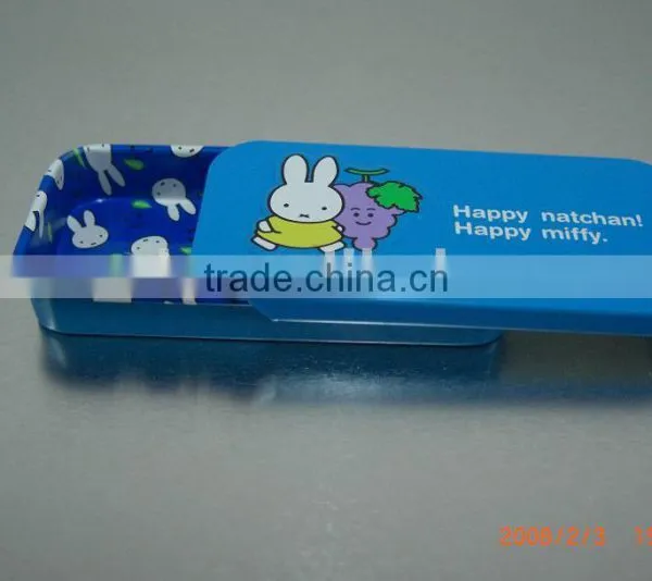 Mini Sliding Tin Case for Lipbalm, Slide Tin Case
