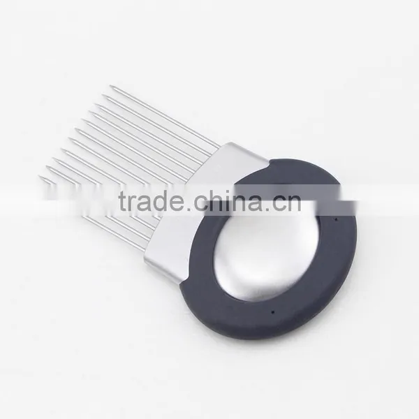 High Quality Stainless Steel Potato Tomato Onion Slicer Holder With Odor Remover photo-2