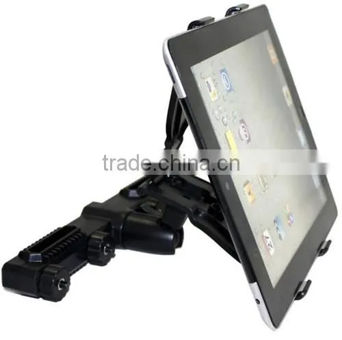 360 Degrees Revolving Car Headrest Tablet Holder With Big Clip for IPad 2 3 4 5 & 7-10 Inch photo-2