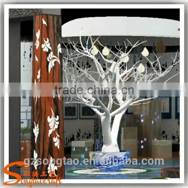 Plastic Artificial Tree Trunk Decorative Tree Stump Fiberglss Tree Without Leaves Manzanita Tree and Plants for Classroom photo-2