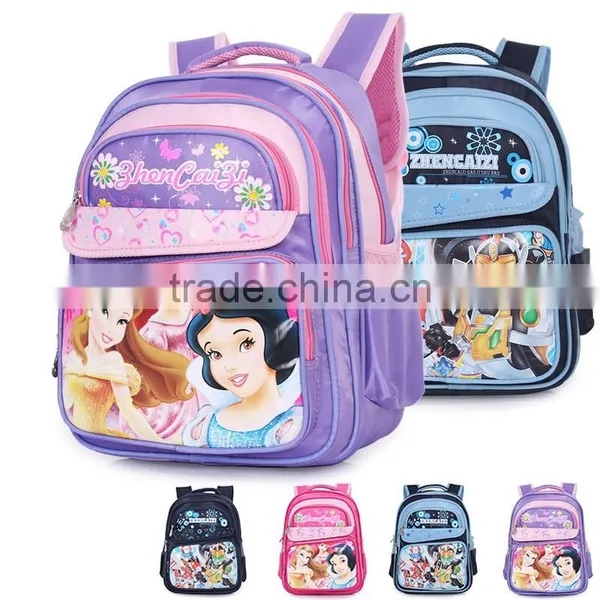 Cute Purple Cartoon School Bag for School Girl photo-3