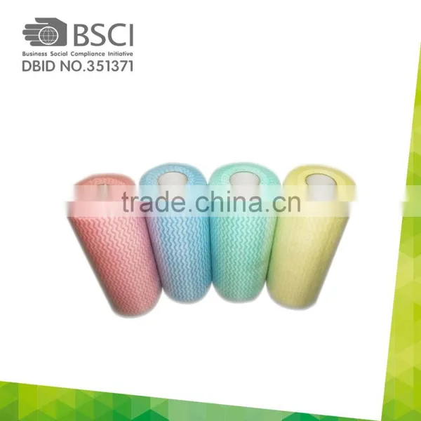 Cheap Good Quality Big Spunlace Nonwoven Fabric Rolls Kitchen Multipurpose Clothing Wipes photo-4