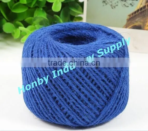 50 Meters per Roll Natural Ocean Blue Hemp Cords