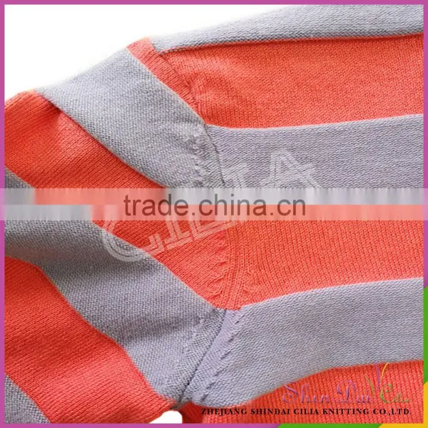 AA Grade Best Price Wholesale Stock Girl Winter Stripe Sweater photo-3