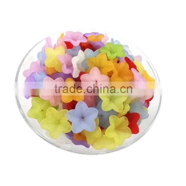 Custom Flower Design Acrylic Charm Cheap Handmade Flower Charms for Diy Jewelry Accessories photo-2