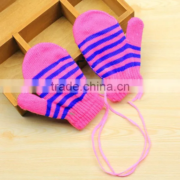 TC13027 2016 New Fashion String Knit Kids Mitten Cheap Winter Warm Fingerless Kid Gloves Wholesale photo-6