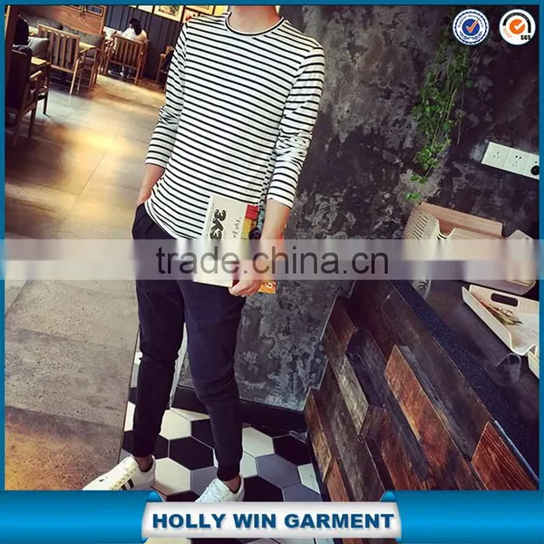 Men's Stripe Dri Fit Tshirt Wholesale China photo-3