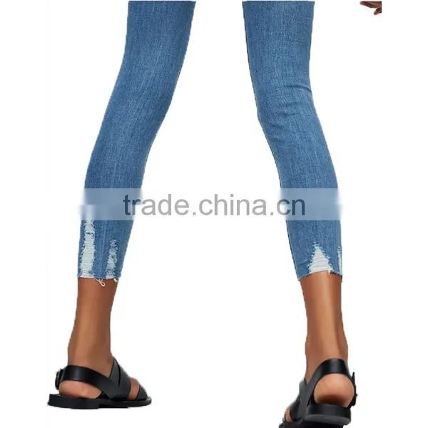 Wholesale Ladies Capri Jeans Ladies Tight Jeans Fashion Woman Apparel photo-5