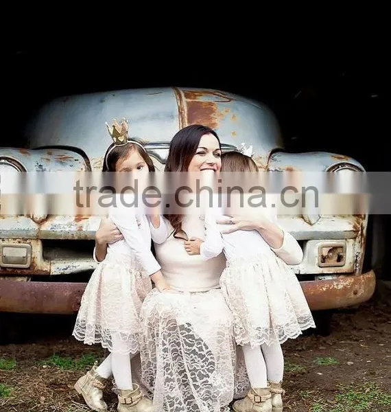 Girls Lace Skirt Toddler Girl Tutu Skirt Mother and Child Dress photo-4