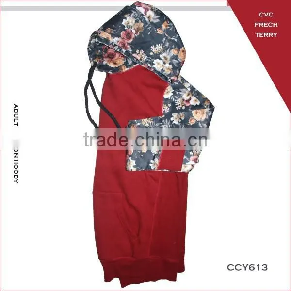 OEM Service Gilr's Winter Design CVC French Terry Velvet Printing Girls Hoodie With Hood for photo-3